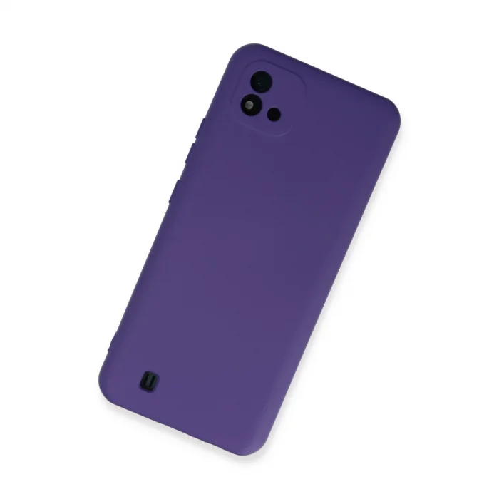 BUĞZ Realme C11 2021 Kılıf Nano İçi Kadife Silikon - Mor