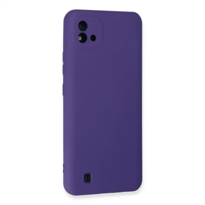 BUĞZ Realme C11 2021 Kılıf Nano İçi Kadife Silikon - Mor
