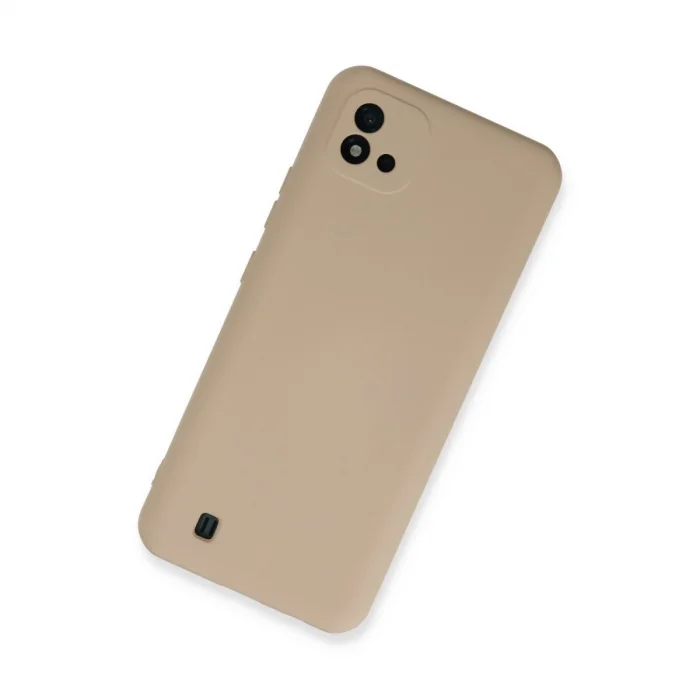 BUĞZ Realme C11 2021 Kılıf Nano İçi Kadife Silikon - Pudra