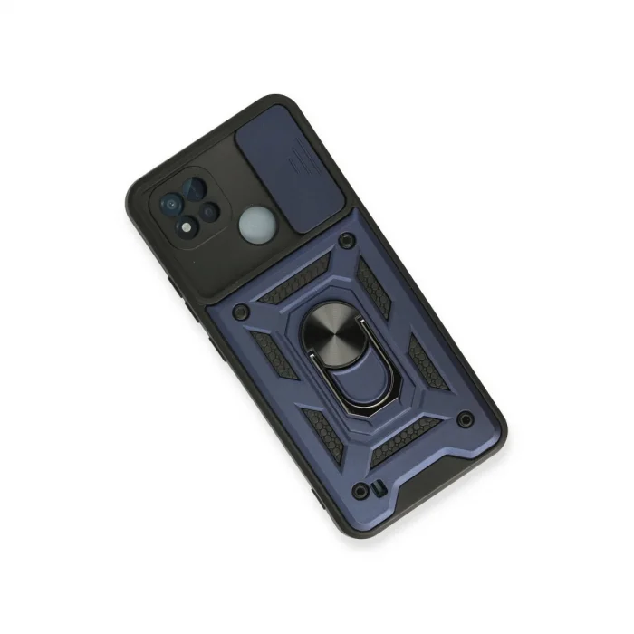 BUĞZ Realme C11 2021 Kılıf Pars Lens Yüzüklü Silikon - Lacivert