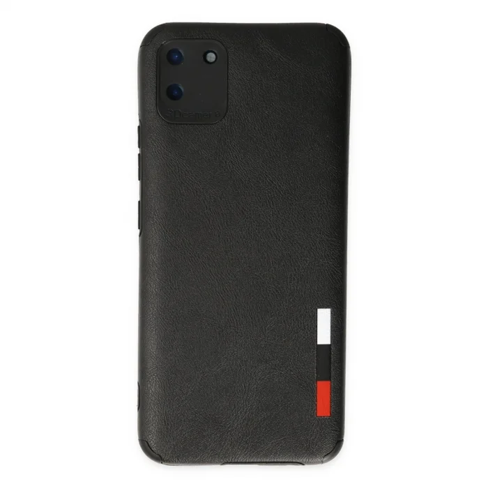 BUĞZ Realme C11 Kılıf Loop Deri Silikon - Siyah
