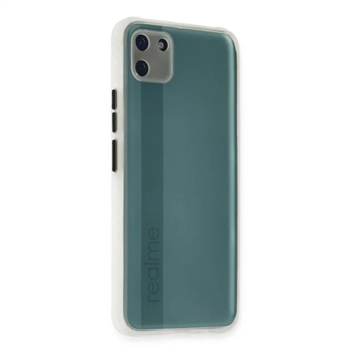 BUĞZ Realme C11 Kılıf Miami Şeffaf Silikon - Şeffaf