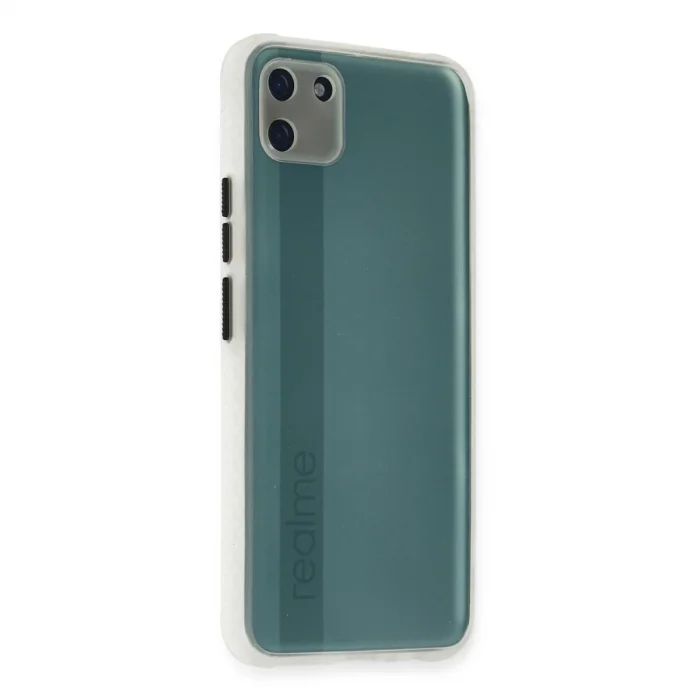 BUĞZ Realme C11 Kılıf Miami Şeffaf Silikon - Şeffaf