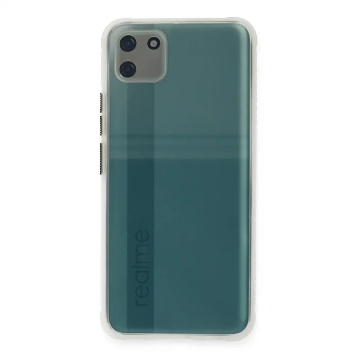 BUĞZ Realme C11 Kılıf Miami Şeffaf Silikon - Şeffaf