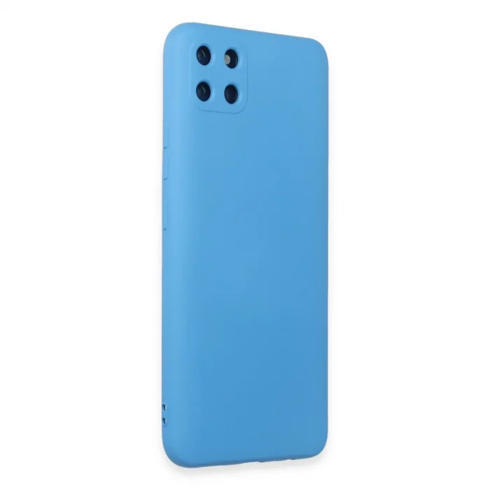 BUĞZ Realme C11 Kılıf Nano İçi Kadife Silikon - Mavi