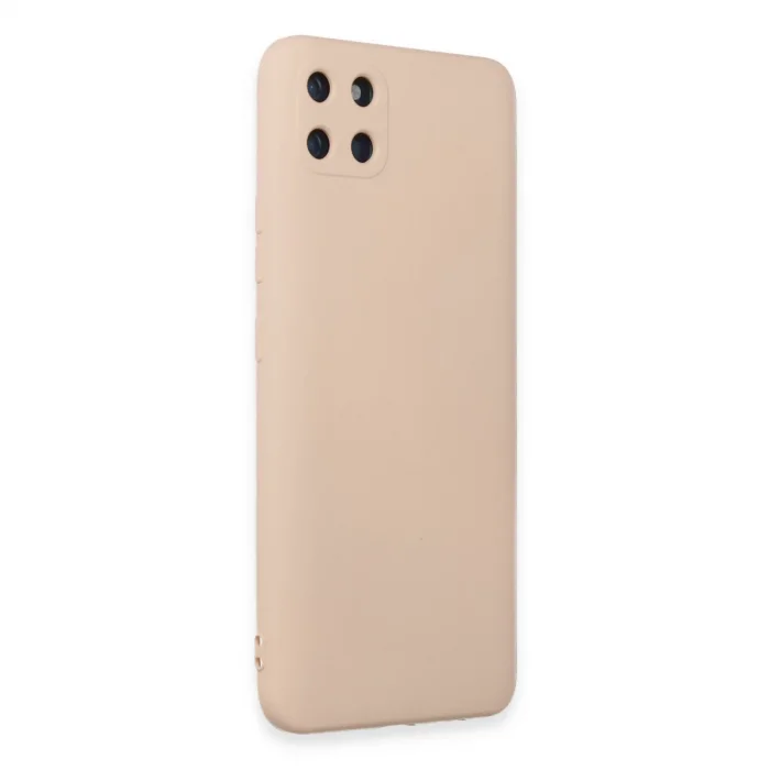 BUĞZ Realme C11 Kılıf Nano İçi Kadife Silikon - Pudra