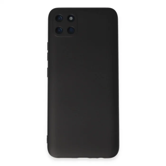BUĞZ Realme C11 Kılıf Nano İçi Kadife Silikon - Siyah