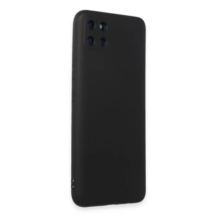 BUĞZ Realme C11 Kılıf Nano İçi Kadife Silikon - Siyah