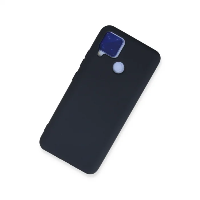 BUĞZ Realme C15 Kılıf Nano İçi Kadife Silikon - Lacivert