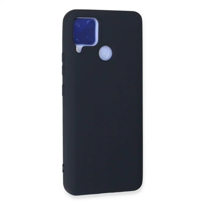 BUĞZ Realme C15 Kılıf Nano İçi Kadife Silikon - Lacivert