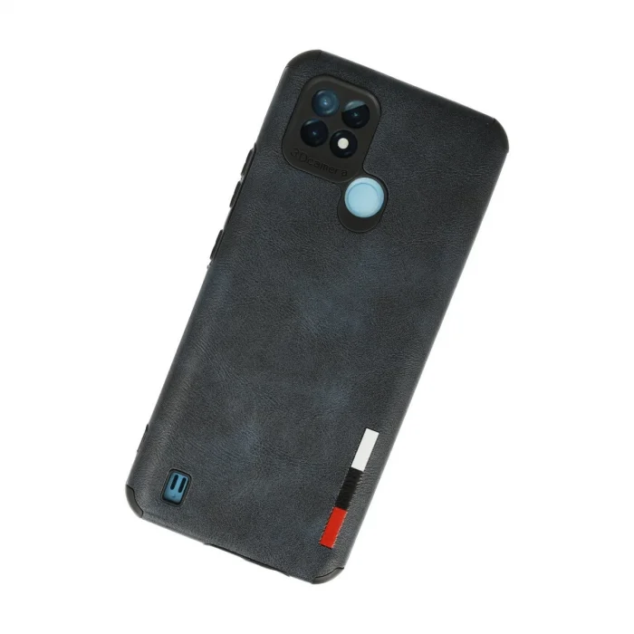 BUĞZ Realme C21 Kılıf Loop Deri Silikon - Lacivert