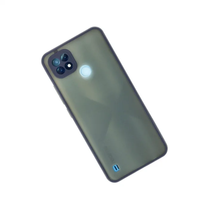 BUĞZ Realme C21 Kılıf Montreal Silikon Kapak - Lacivert