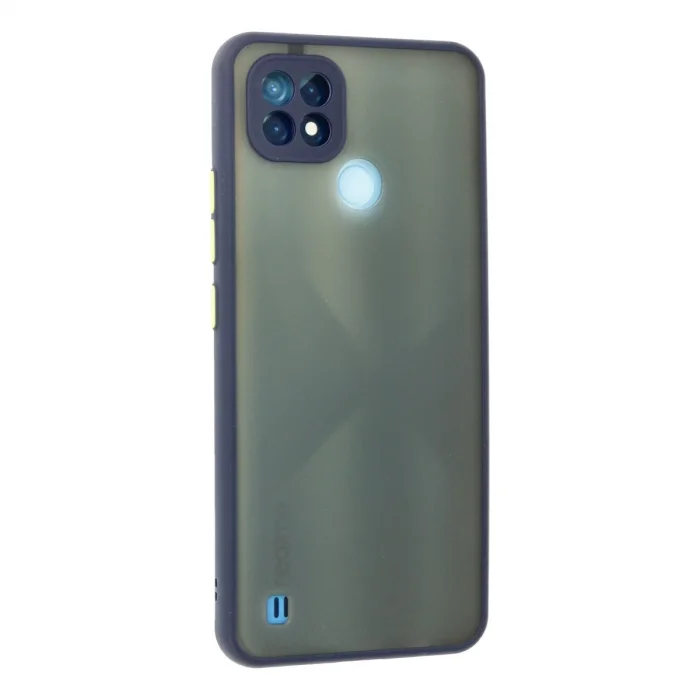 BUĞZ Realme C21 Kılıf Montreal Silikon Kapak - Lacivert