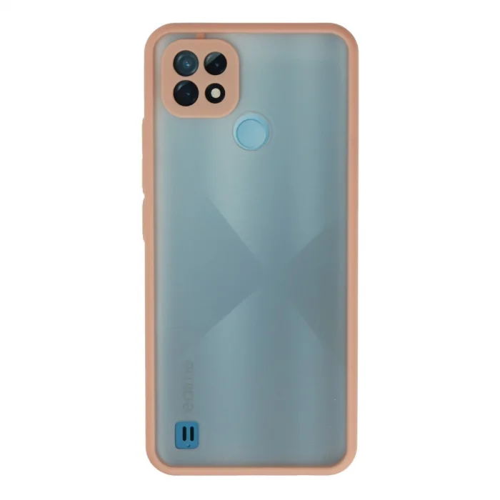 BUĞZ Realme C21 Kılıf Montreal Silikon Kapak - Pembe