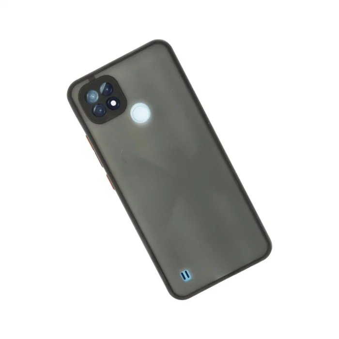 BUĞZ Realme C21 Kılıf Montreal Silikon Kapak - Siyah