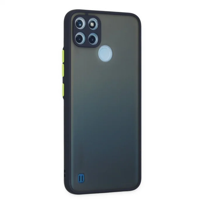 BUĞZ Realme C21y Kılıf Montreal Silikon Kapak - Lacivert