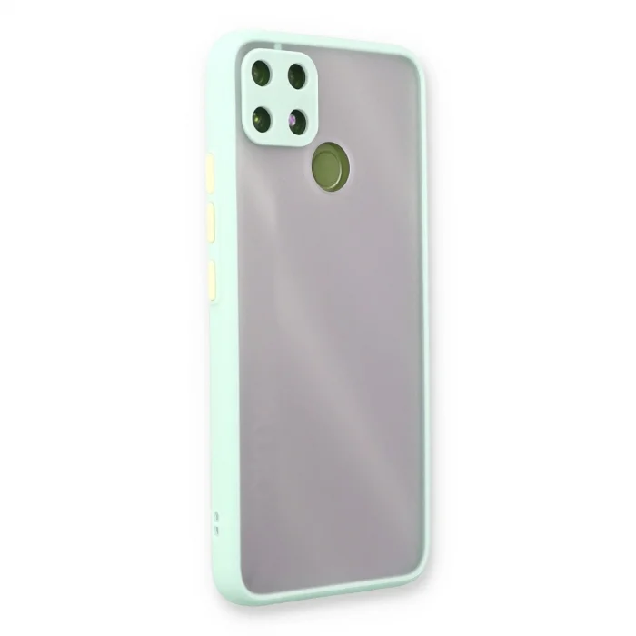 BUĞZ Realme C25 Kılıf Montreal Silikon Kapak - Turkuaz