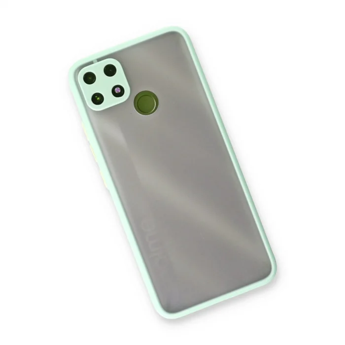 BUĞZ Realme C25 Kılıf Montreal Silikon Kapak - Turkuaz