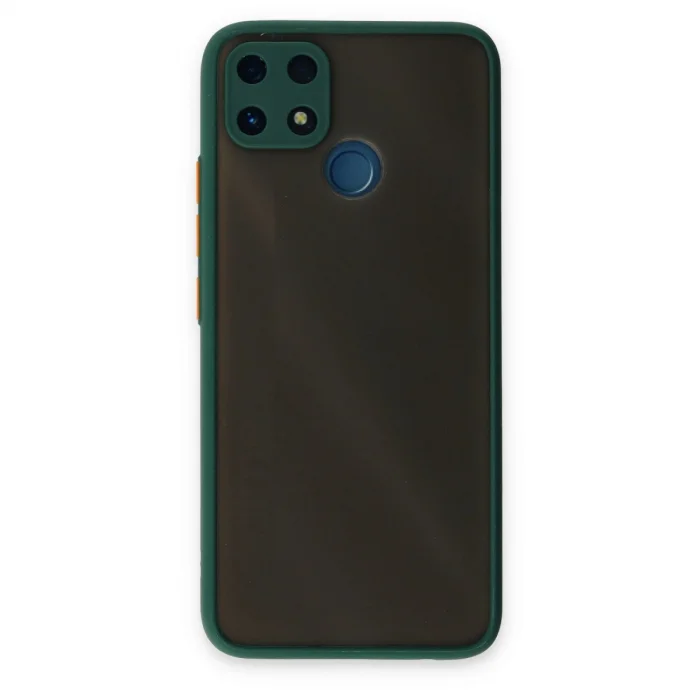 BUĞZ Realme C25 Kılıf Montreal Silikon Kapak - Yeşil