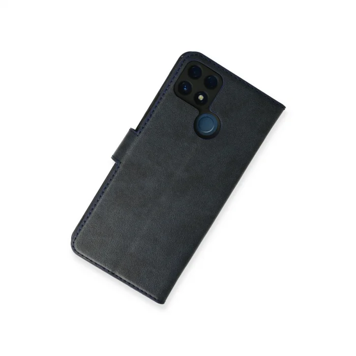 BUĞZ Realme C25 Kılıf Trend S Plus Kapaklı Kılıf - Lacivert