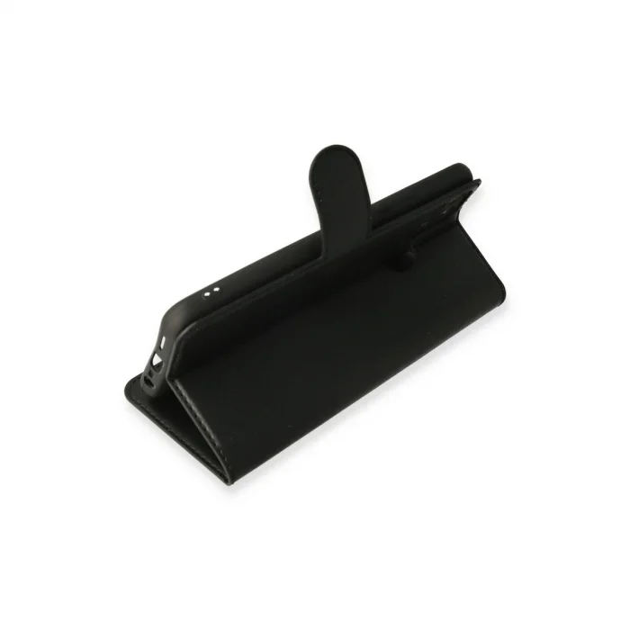 BUĞZ Realme C25 Kılıf Trend S Plus Kapaklı Kılıf - Siyah