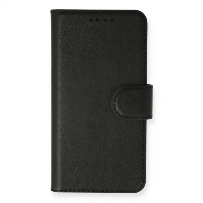 BUĞZ Realme C25 Kılıf Trend S Plus Kapaklı Kılıf - Siyah