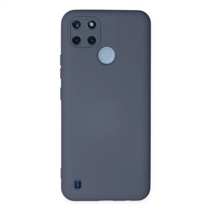 BUĞZ Realme C25y Kılıf Nano İçi Kadife Silikon - Gri