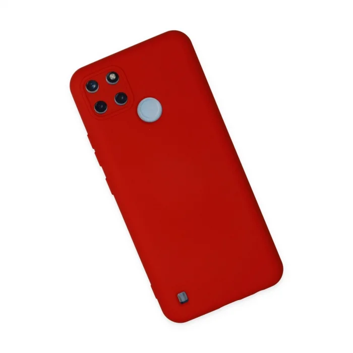 BUĞZ Realme C25y Kılıf Nano İçi Kadife Silikon - Kırmızı