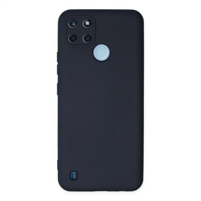 BUĞZ Realme C25y Kılıf Nano İçi Kadife Silikon - Lacivert