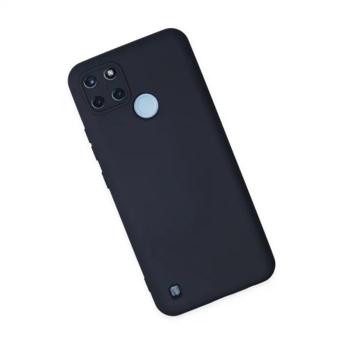 BUĞZ Realme C25y Kılıf Nano İçi Kadife Silikon - Lacivert