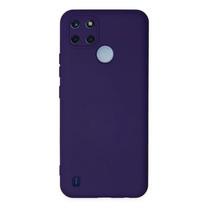 BUĞZ Realme C25y Kılıf Nano İçi Kadife Silikon - Mor