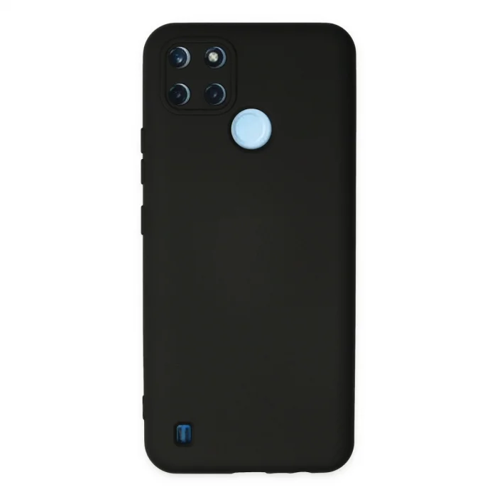 BUĞZ Realme C25y Kılıf Nano İçi Kadife Silikon - Siyah