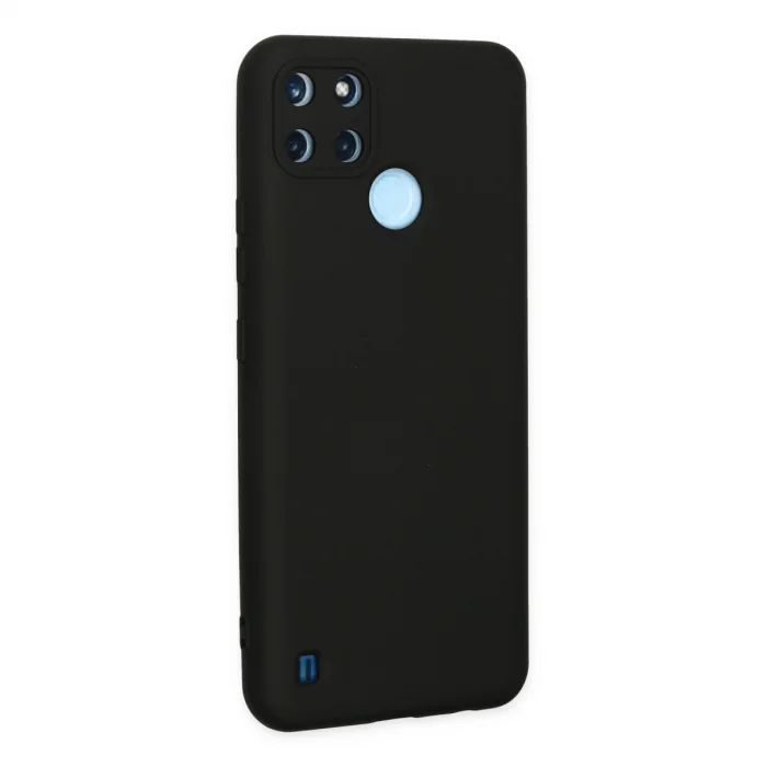 BUĞZ Realme C25y Kılıf Nano İçi Kadife Silikon - Siyah