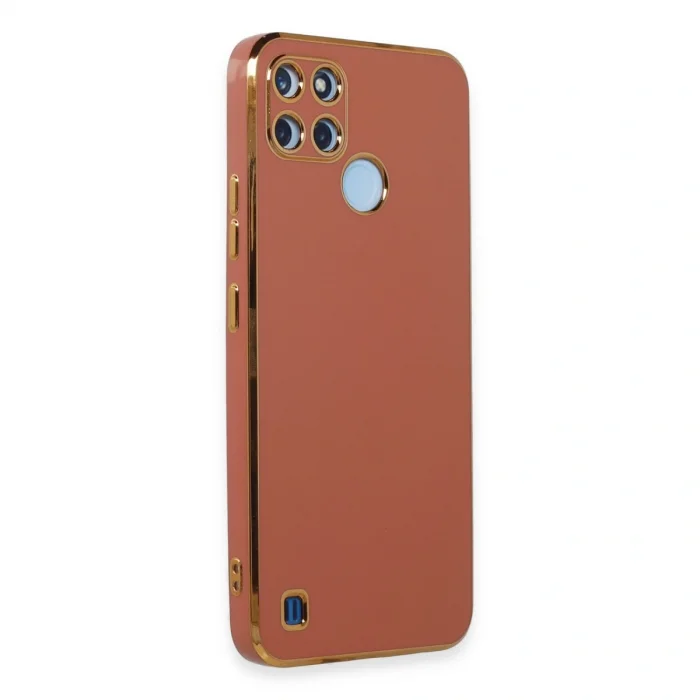 BUĞZ Realme C25y Kılıf Volet Silikon - Kırmızı