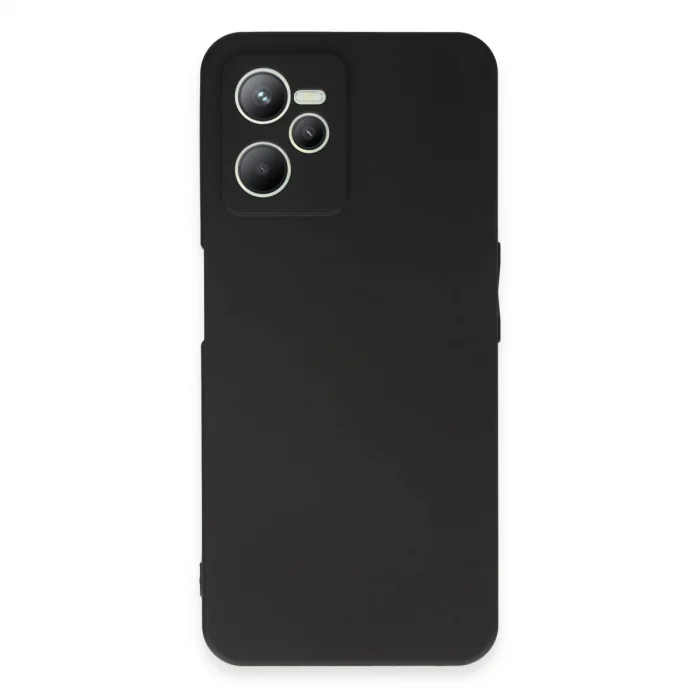BUĞZ Realme C35 Kılıf First Silikon - Siyah