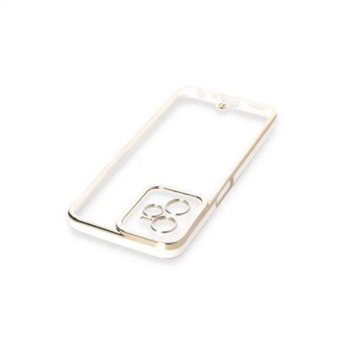 BUĞZ Realme C35 Kılıf Liva Lens Silikon - Beyaz