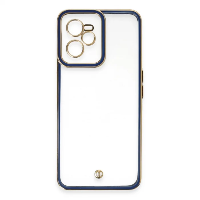 BUĞZ Realme C35 Kılıf Liva Lens Silikon - Mavi