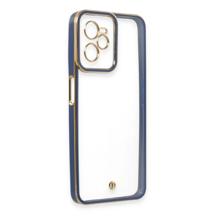 BUĞZ Realme C35 Kılıf Liva Lens Silikon - Mavi