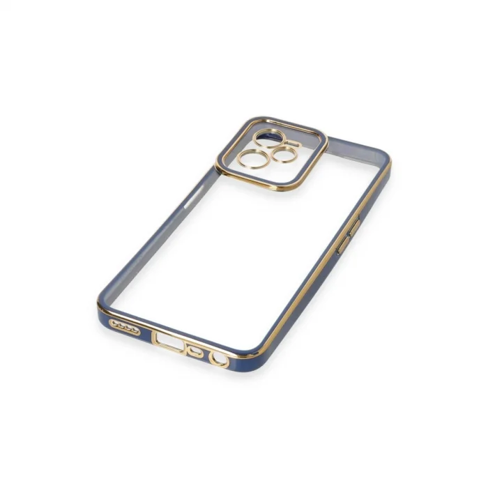 BUĞZ Realme C35 Kılıf Liva Lens Silikon - Mavi