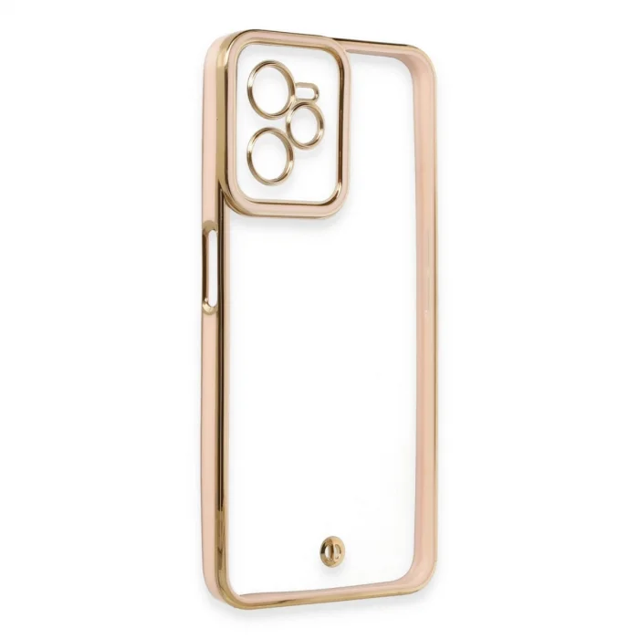 BUĞZ Realme C35 Kılıf Liva Lens Silikon - Pudra