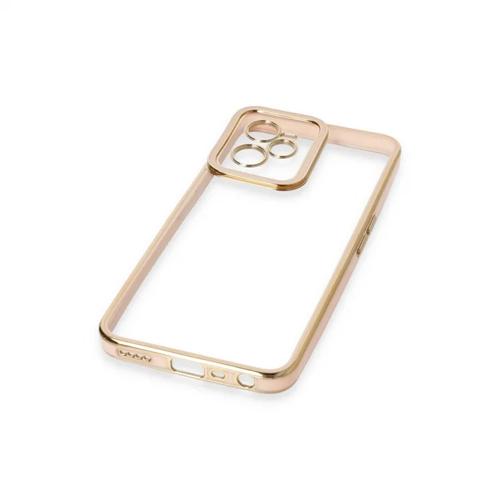 BUĞZ Realme C35 Kılıf Liva Lens Silikon - Pudra