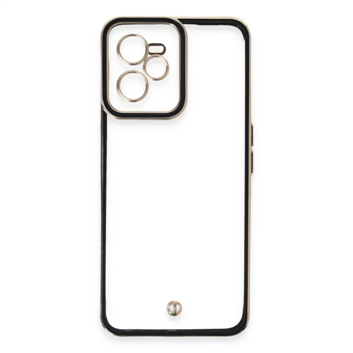 BUĞZ Realme C35 Kılıf Liva Lens Silikon - Siyah