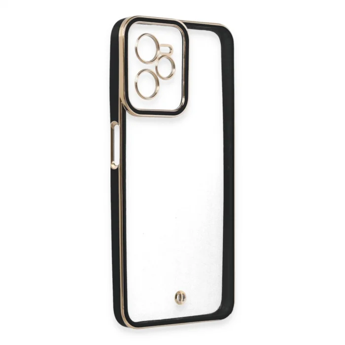 BUĞZ Realme C35 Kılıf Liva Lens Silikon - Siyah