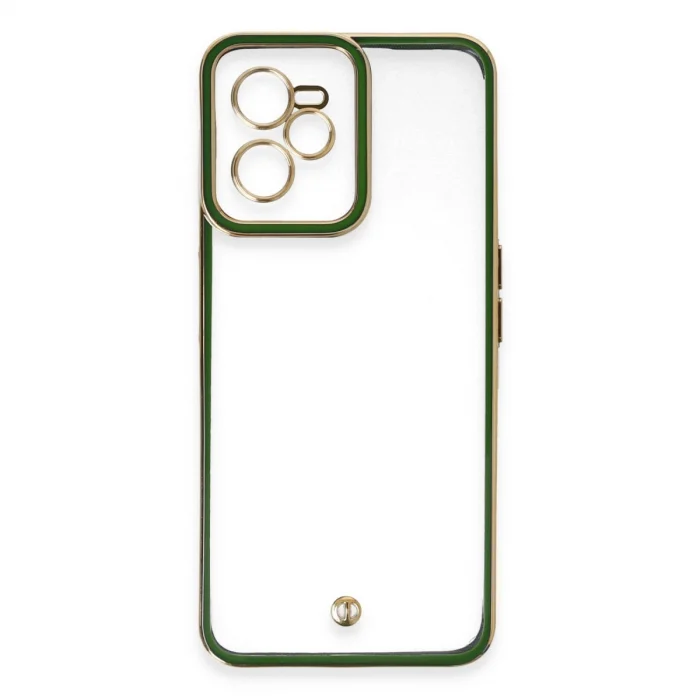 BUĞZ Realme C35 Kılıf Liva Lens Silikon - Yeşil