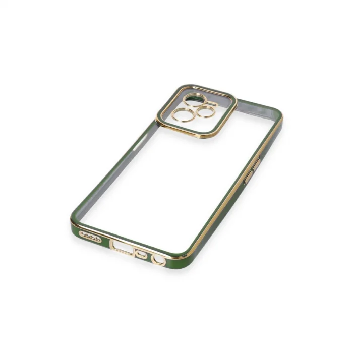 BUĞZ Realme C35 Kılıf Liva Lens Silikon - Yeşil