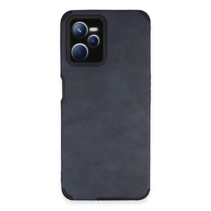 BUĞZ Realme C35 Kılıf Loop Deri Silikon - Lacivert