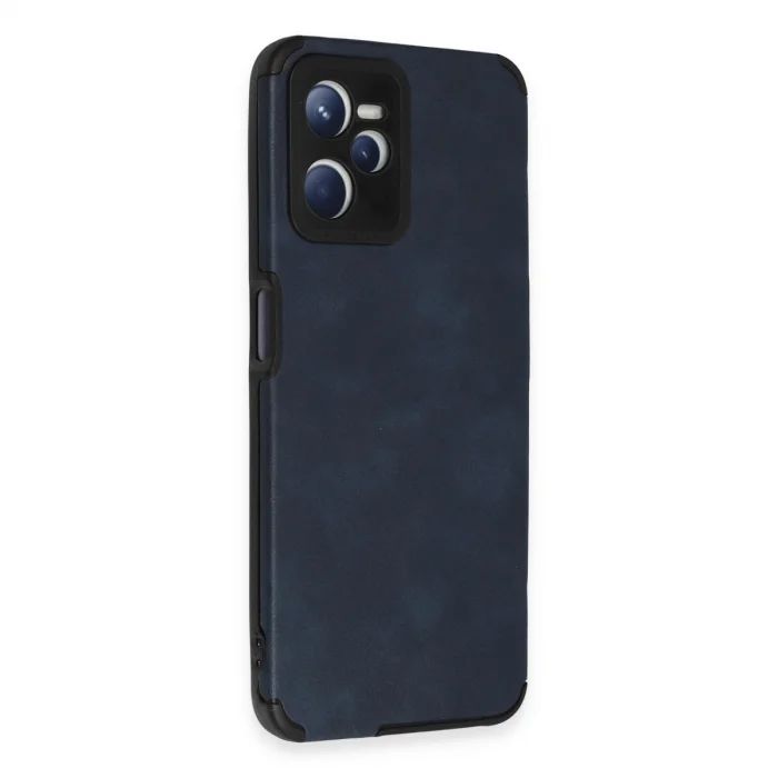 BUĞZ Realme C35 Kılıf Loop Deri Silikon - Lacivert