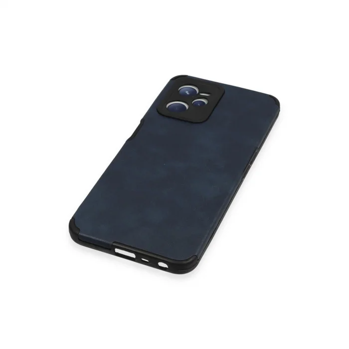 BUĞZ Realme C35 Kılıf Loop Deri Silikon - Lacivert