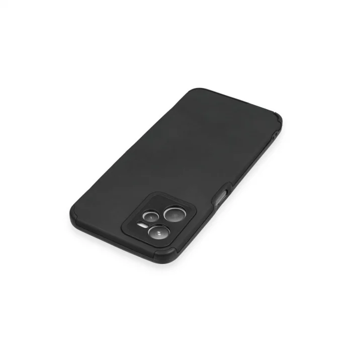 BUĞZ Realme C35 Kılıf Loop Deri Silikon - Siyah