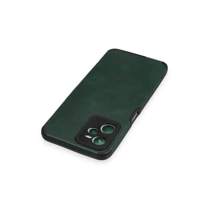 BUĞZ Realme C35 Kılıf Loop Deri Silikon - Yeşil